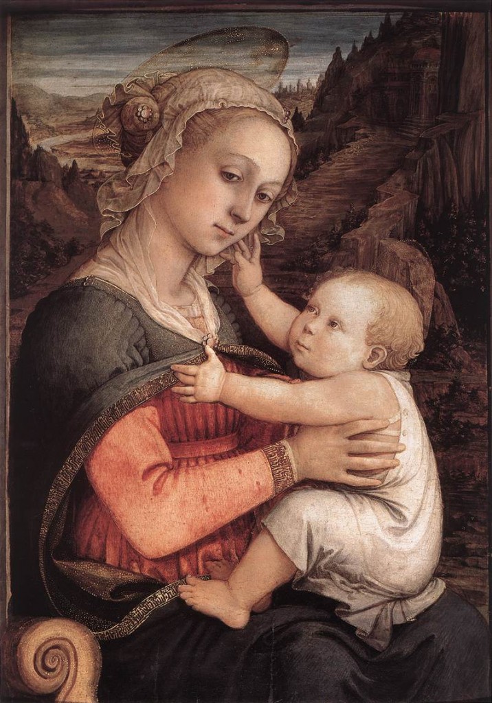 Filippo Lippi, Vierge et l'Enfant dans images sacrée Lippi-madonna-716x1024
