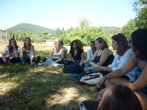 Lisa Kaborycha teaching at Corbignano