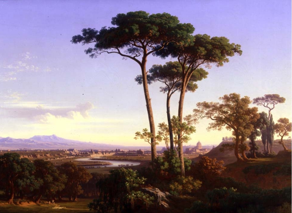 JOHANN JAKOB FREY - View of Rome from Monte Mario