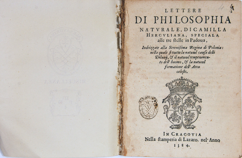 Camilla Erculiani letters natural philosophy